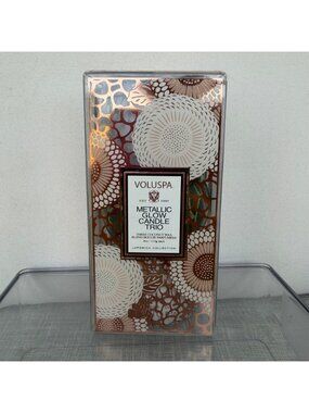 NEW VOLUSPA SEPHORA EXCLUSIVE METALLIC GLOW CANDLE TRIO SET *LIMITED EDITION*